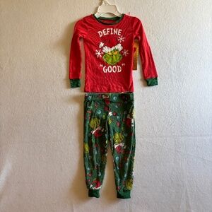 Dr. Seuss The Grinch "Define Good" Toddler 2 Pc Pajama Set Size 4T